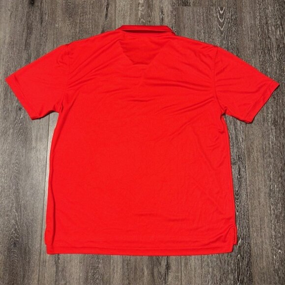 Shell Polo Shirt Mens XL Red V Power Employee Uniform Gas Station Polo - Picture 4 of 4
